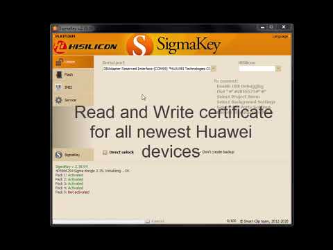 Read and Write certificates on the latest Huawei devices