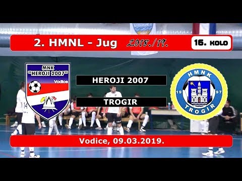 2. HMNL Jug, 16. KOLO: HEROJI 2007 - TROGIR 9:6, 09.03.2019.