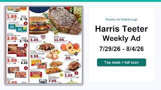 Harris Teeter Weekly Ad (7/29/26 - 8/4/26) Top 10 Deals