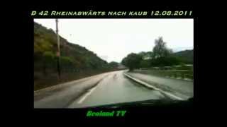 preview picture of video 'Fahrt auf der B 42 am wunderschönen Rhein ( Kaub,Pfalz)'
