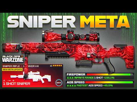 *NEW* #1 BEST ONE SHOT SNIPER META LOADOUT for WARZONE BO7! (Best Hawker HX Class Setup in COD WZ)