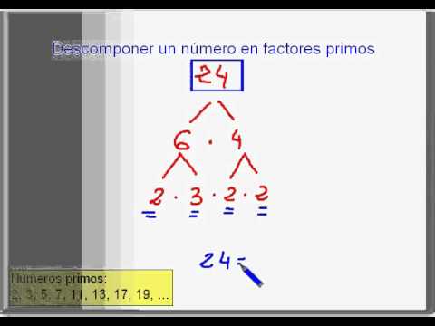 Octavo – Matemática – Descomposición de un número en factores ...