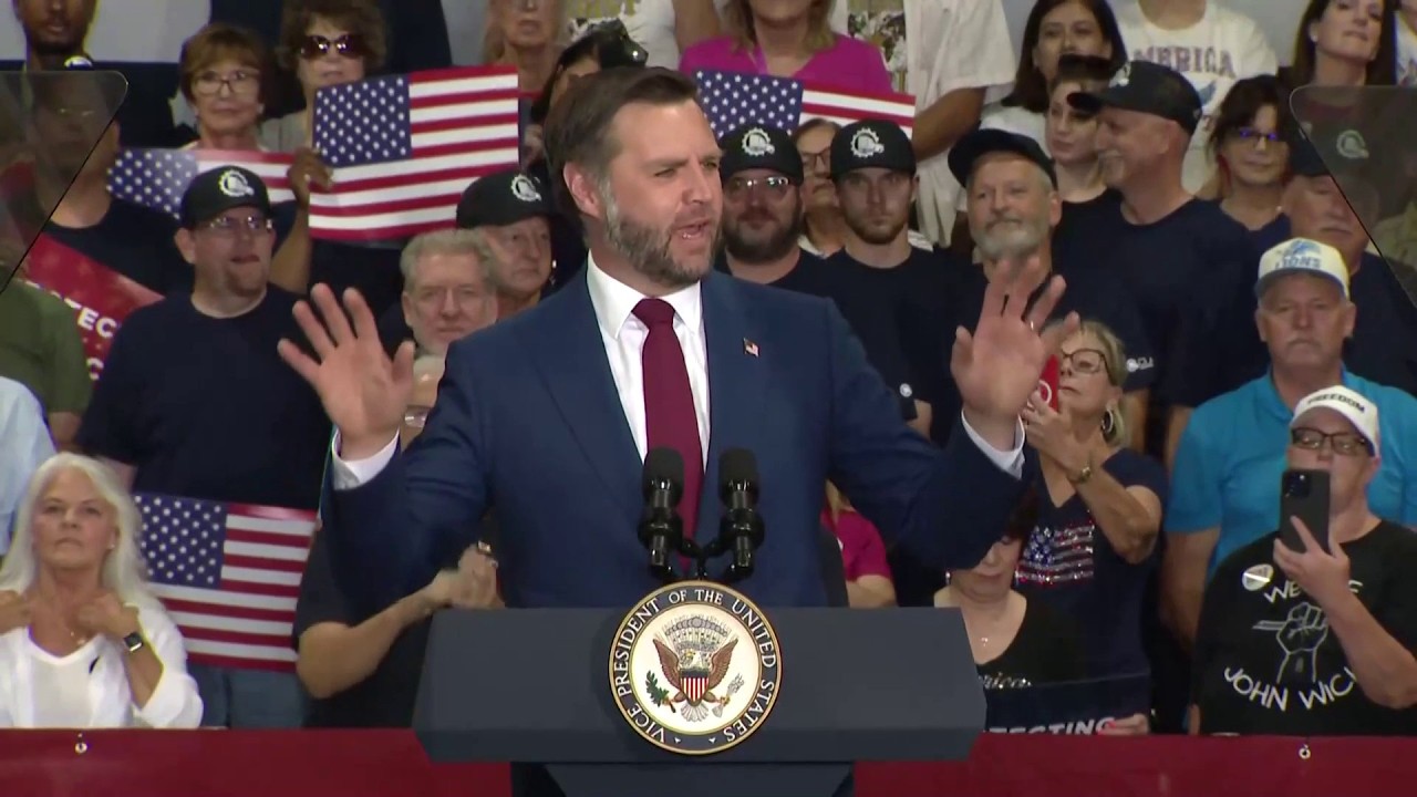 Full JD Vance speech at Michigan MAGA rally slams Abdul El-Sayed in Senate race vs. Mike Rogers