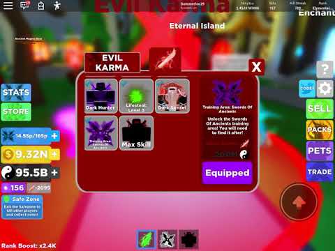 Finding the Swords of Ancients Training Area- Ninja Legends