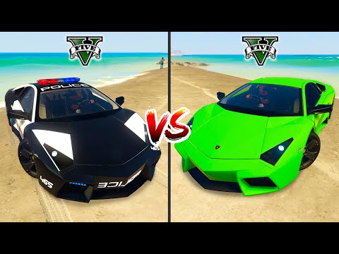 Police Lamborghini vs Normal Lamborghini in GTA 5 - which is best?