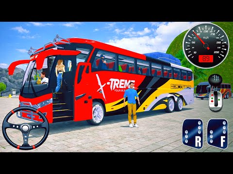 Real Offroad Coach Bus Simulator 3D - Public Coach Bus Driving Simulator - Android GamePlay 