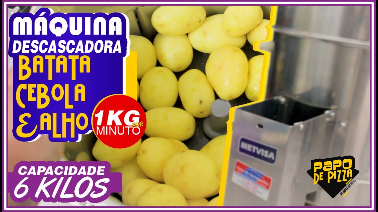 Descascador de Batatas, Cebola, Alho e Tubérculos | Equipamentos para Pizzaria
