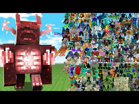 BULKY WARDEN vs 500 RANDOM MOBS!