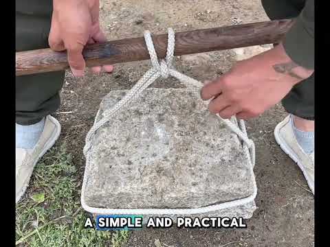 Simple Rope Technique to Move Heavy Items