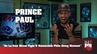 Prince Paul - De La Soul Street Fight &amp; Memorable Phife Dawg Moment (247HH EXCLUSIVE)