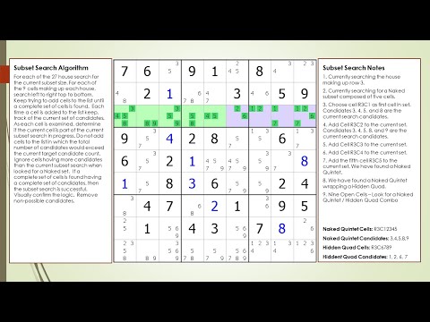dxSudoku #81 Hidden Quadruples and Naked Quintets
