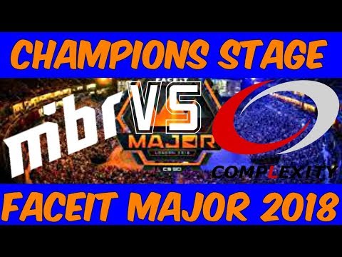 Complexity vs MIBR Highlights FACEIT Major london 2018 CSGO - Quarterfinals - Train -BO3 - MAP 1