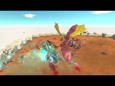 animal revolt battle simulator | mutant primates vs fantasy | funny momment | #96