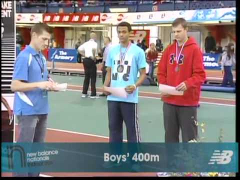Boys 400m Awards - New Balance Indoor Nationals 2011