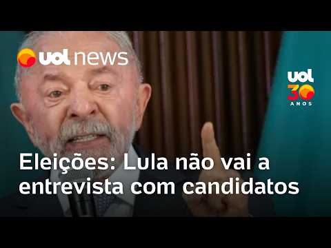 Lula não vai a entrevista da GloboNews com candidatos à Presidência