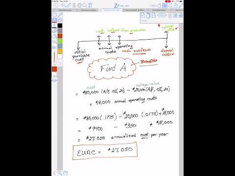 Eng Econ Video - Equal Uniform Annual Costs & Benefits