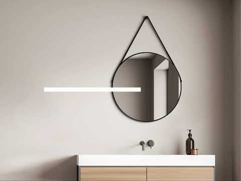 Miroir Talos II Aluminium - Blanc - Sans éclairage