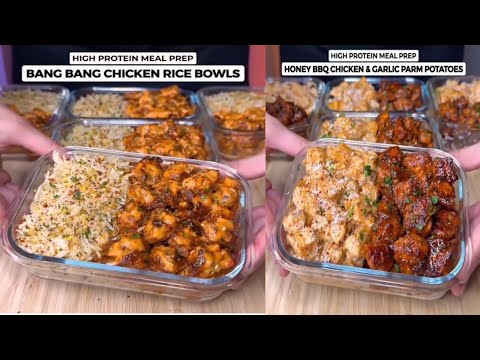 How To Make High Protein Bang Bang Chicken Rice Bowls | Honey BBQ Chicken | Chicken Pasta