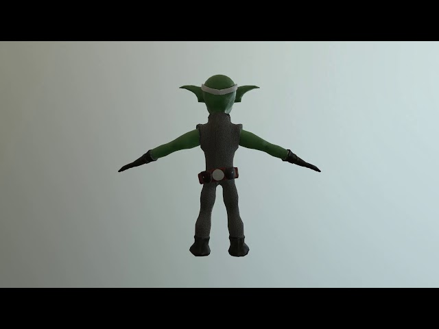 Фото Low poly персонаж для игры. Создана ретопология и развертка в 3d maya, текстуры - substance painter.