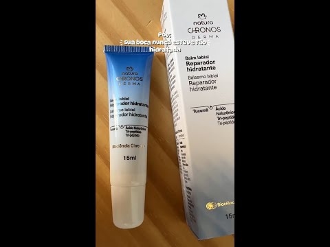 O novo Balm Labial Chronos Derma combina Ácido Hialurônico e Tucumã para uma hidratação que você se