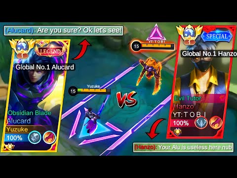 1v1 | Yuzuke Vs YouTuber Top 1 Global Revamp Hanzo (Not Clickbait) Lose = Delete YT | Last Upload?😭💔
