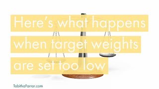 Target Weights Being Set Too Low