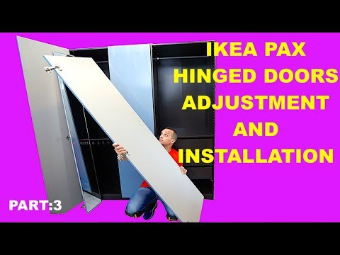 Ikea Pax hinged doors adjustment and installation