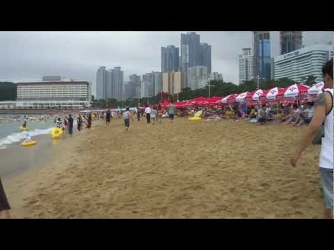 Busan beach fun !!!  (HD)