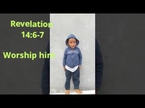 Jonathan sings revelation 14:6-7 worship him