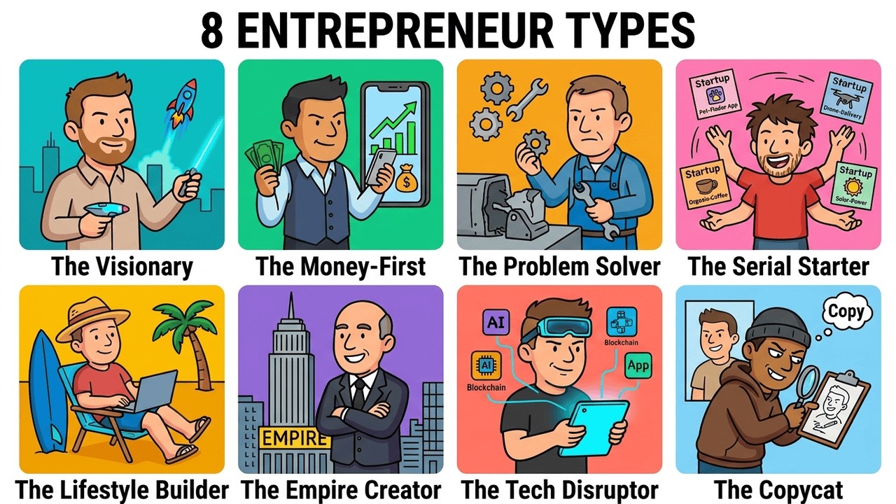 Every Type of ENTREPRENEUR Explained In 10 Minutes