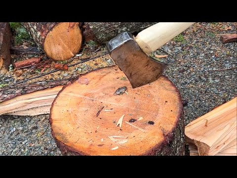 How to Replace an Axe Handle / Re-hang bit #axe