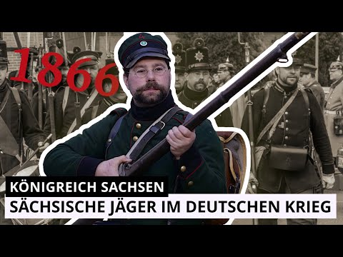 (1866) Die Uniform der sächsischen Jäger im deutschen Krieg.