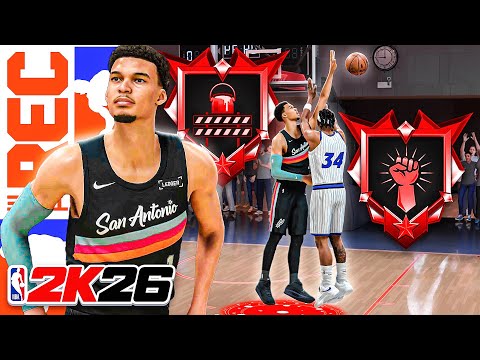 7'4 VICTOR WEMBANYAMA BUILD LEGEND PAINT PATROLLER + LEGEND RISE UP is OVERPOWERED (NBA 2K26)