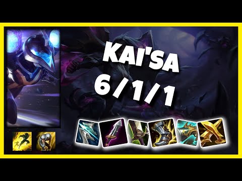 Kai'Sa Gameplay Challenger Replay S11 - 11.5 Bot Lane (6/1/1) - TURKISH