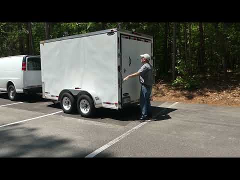 Talking about the tandem-axle cargo trailer we use for some events.  It can carry a lot of weight.