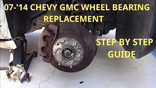 How to Replace Front Wheel Hub (Bearing) on 2007 - 2014 Chevy, GMC Trucks