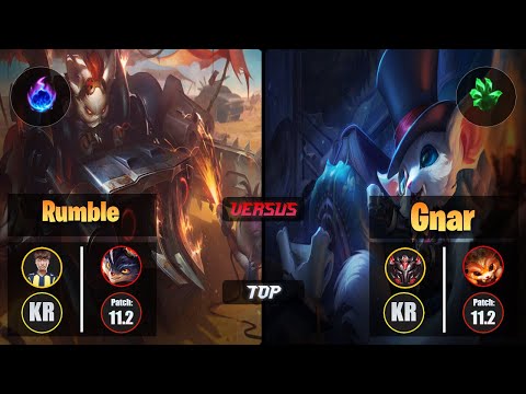 Untara RUMBLE (Top) [Arcane Comet] VS GNAR - Grandmaster KR Patch 11.2