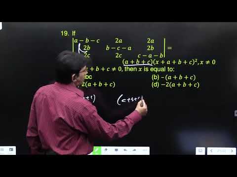 If |■(a-b-c&2a&2a@2b&b-c-a&2b@2c&2c&c-a-b)|= (a+b+c) (x+a+b+c)