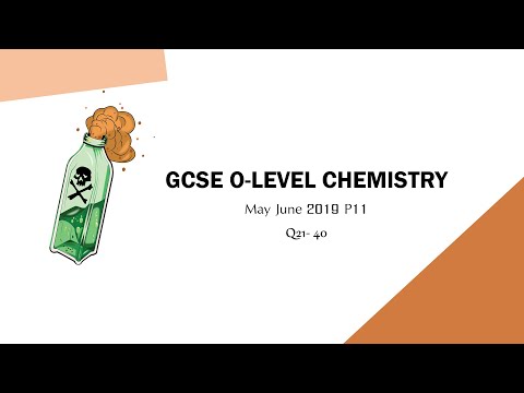 Study With Me O level Chemistry [May June 2019 P11 Part 2]