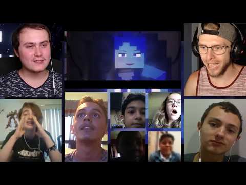"Dance To Forget" | FNAF SL Minecraft Music Video (Song by TryHardNinja) [REACTION MASH-UP]#261