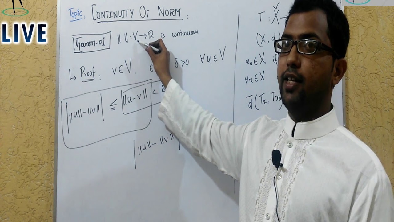 Functional Analysis : Continuity of Norm
