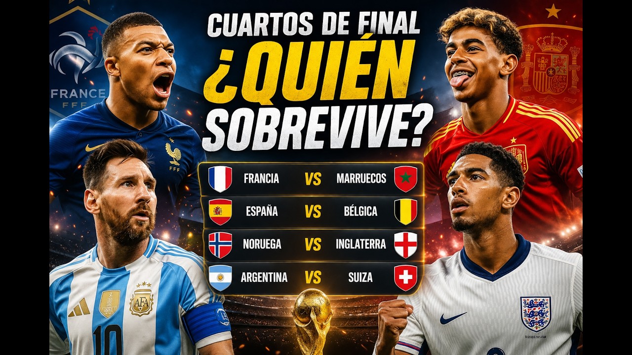 ¡SE DEFINEN LOS SEMIFINALISTAS! Argentina, Francia y España se juegan TODO | Previa Cuartos
