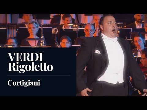 VERDI : Rigoletto "Cortigiani vil razza dannata" (Gagnidze) [HD]