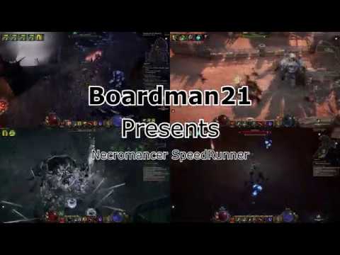 Monolith of Fate Speed Runnign Necromancer (Last epoch, Kills the training Dummy)