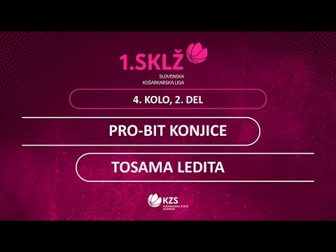 Pro-Bit Konjice : Tosama Ledita - 4. kolo, 2. del - 1. Ž SKL - Sezona 2020/21 - 4/4