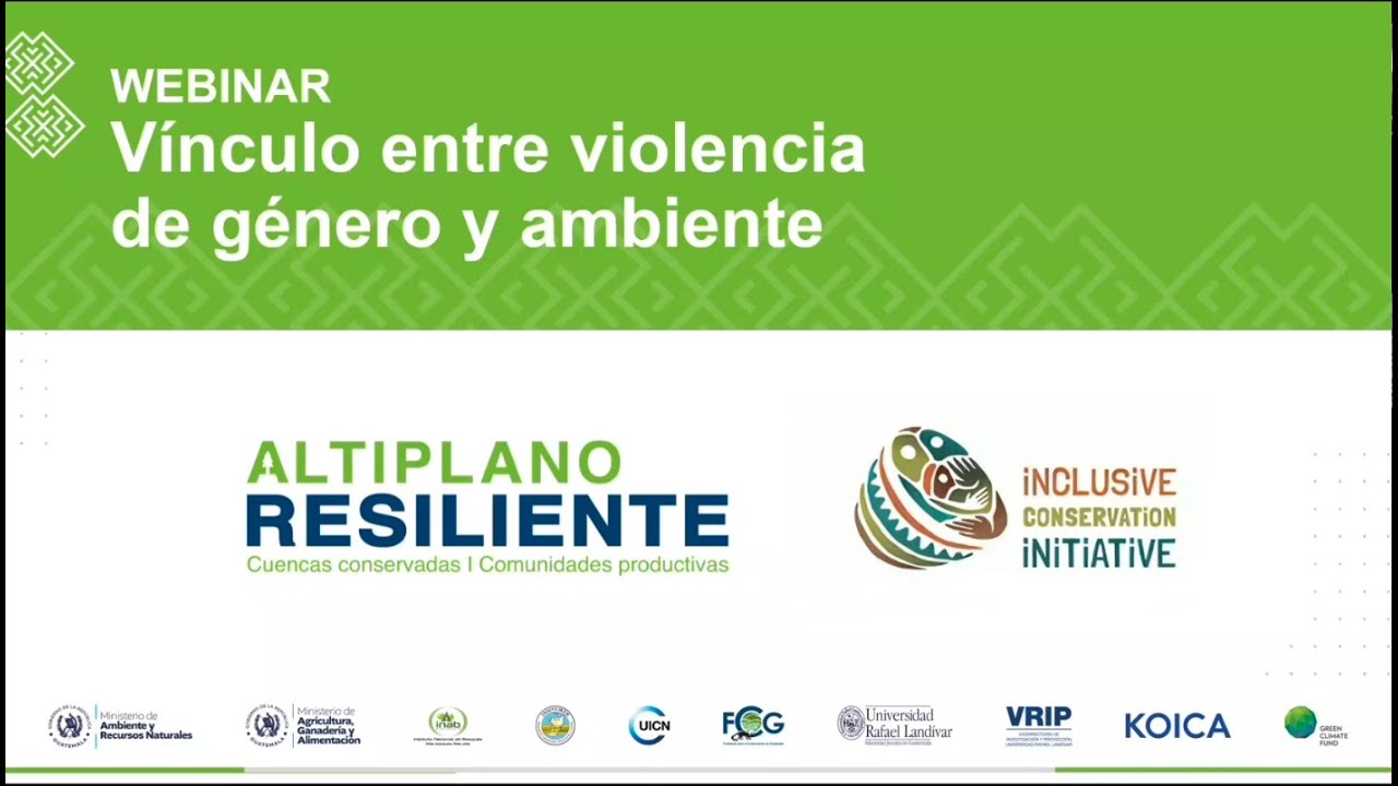 Webinar "Vínculo entre violencia de género y ambiente - Experiencia Guatemala"
