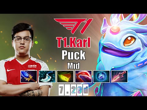 Puck Mid | T1.Karl | NOBODY CAN CATCH HIM | 7.29d Gameplay Highlights