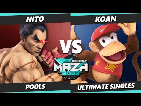 Delfino Maza 2023 - Nito (Kazuya, Ken) Vs. Koan (Diddy Kong) Smash Ultimate - SSBU
