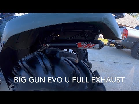 2014 Honda Rancher 420 with Big Gun Evo U Full Exhaust REVIEW