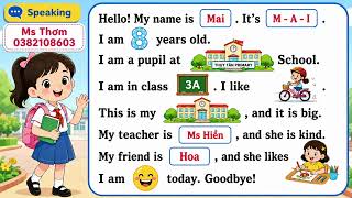 Luyện nói giới thiệu về bản thân.